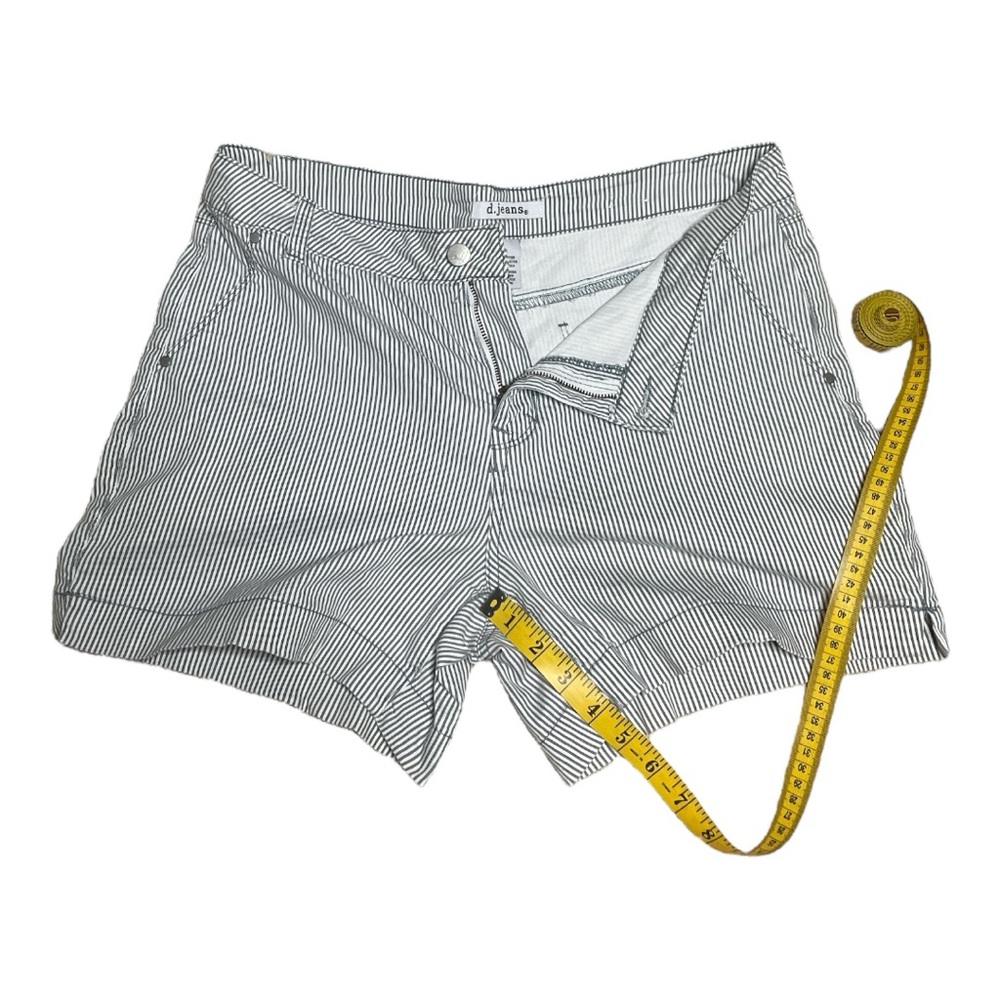 Grey Pinstriped Women's Shorts 14 - Picture 2 of 4